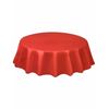 Red Plastic Round Tablecover, 213 cms diameter