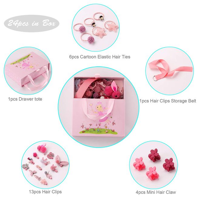 Little Girl Cute Storage Box Pink Bowknot Kids Jewelry Box For Present