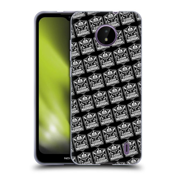 Head Case Designs Officially Licensed Glasgow Warriors Pattern Logo Soft Gel Case Compatible With Nokia C10 / C20