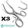 3× Dental Gelpi Retractor 3.5"/89cm Sharp Points Surgical Veterinary Tools