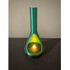 Mid-Century Modern LED Mini Fireplace Tealight Holder – 3D Printed