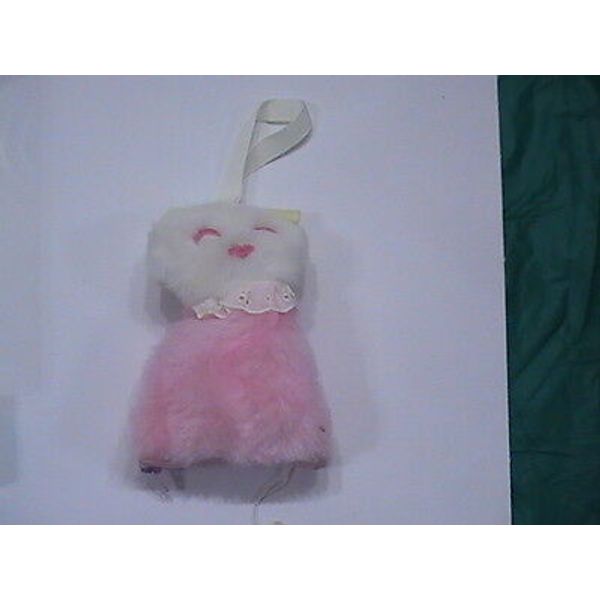 NEW 1973 w tag Eden Plush  Pink Soft Stuff Cloth Kitty Cat Washable Music Box