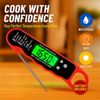 Instant Read Digital Meat Thermometer Waterproof for Cooking Grill Kitchen BBQ