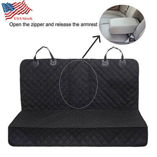 1x Car Rear Seat Cover Pad Interior Pet Dog Cat Mat Fit Split & Solid Back Bench