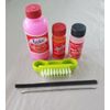 Manicure Set : Cuticle Remover, Acetone, Merthiolate, Brush, Pusher & Nail File