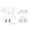 45A DC 12V - 24V- 48V Automatic Reset Circuit Breaker with Cover Stud Bolt fo...