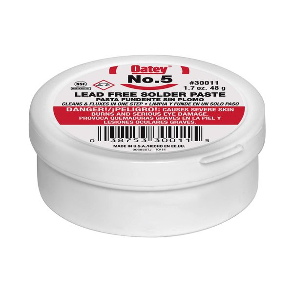 Oatey 30011 Paste Flux, 1.7 oz