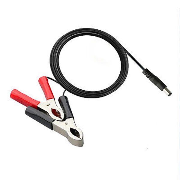 3 FT DC5525 to Battery Alligator Clips Cable ,For Battery Solar Generator