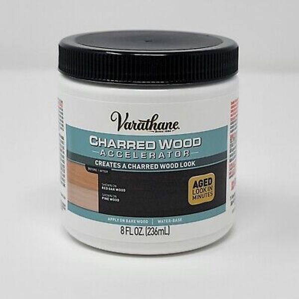 Varathane 349564 Charred Wood Accelerator Water-Based Wood Stain 8oz