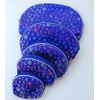 Blossom Brocade Wallets and Make-Up Bag Set - Blue