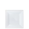 6.5" Disposable Fancy Square White Plastic Salad/Dessert Plates Splendid 240pcs