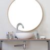 Blue Donuts Bathroom Accessories Set, Toothbrush Holder, Soap Dispenser, Silver,