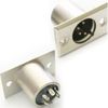 Loops XLR 4 Pin/Pole Male Solder Connector - Chassis/Patch Panel Mount Module Plug