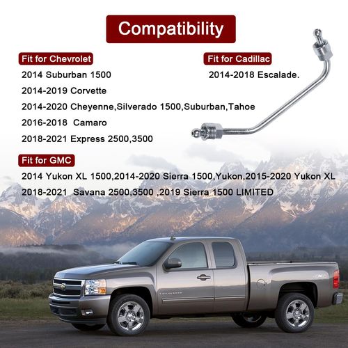 Intermediate Fuel Feed Pipe, High Pressure Pump To Rail Fuel Line Replace 12677004 12618337