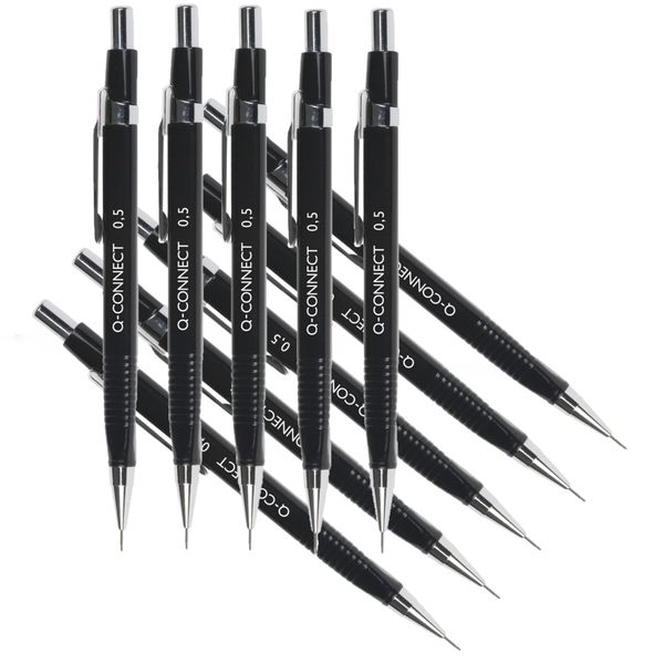Q-Connect Refillable Automatic Pencil Fine 0.5mm HB (10 Pack) KF01937