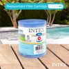 Intex N/AA Replacement 29007E Swimming Pool Filter Cartridge H-6 Pack, White