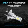 2 LED Headlight Bulbs Conversion Kit H7 High Low Beam Headlamp 6000K Super White
