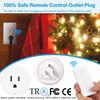 Remote Control Outlet Wireless Wall Switch,Greencyle 1 Remote Control Power Switch with 2 Electrical Plug, No Wiring Needed,300ft RF Range,for Lights,Ovens,Toasters,Fans,TVs