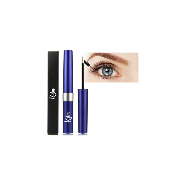 Kztm Eyelash Growth Serum, Advanced Formula for Longer, Fuller, and Thicker Lashes, 3 ML Lash Growth Serum For Eye lash Serum Growth To Grow Fuller Thicker Longer Natural Lashes (Blue)