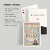 Lantern Press Camping Rules, Rustic Typography (52 Playing Cards, Poker Size Card Deck with Jokers)
