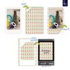 Fujifilm Instax Mini Instant Film (3 Pack, 60 Sheets) 5 Plastic Desk Frames + 10 Paper Frames Plus 60 Sticker Frames
