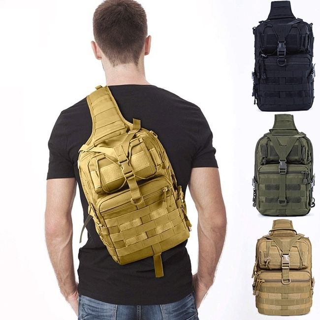 Military Sling Backpack Tactical Assault Pack Backpack Army Molle  Waterproof Bag