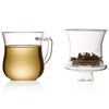 The Tea Makers of London Glass Cup with Glass Strainer and Lid for Loose Leaf Teas - 300ml
