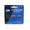 KMC DLC CL-555R Missing Link (Reusable) For 11-Speed, 11-Speed, For 11S RE-USABLE Missing Link (Black)