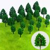 Cayway 60 Miniature Trees - Mixed Models & Colors for Model Train Scenery