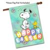 Flagology, PEANUTS Happy Easter Eggs House Flag, 28" x 40", Officially Licensed PEANUTS, Easter
