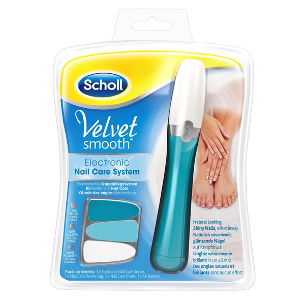 SCHOLL Velvet Nail Care Kit Elettronico Per Pedicure