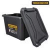 TOUGH MASTER Storage Box 18 litres Durable Plastic Reinforced Construction Secure & Stackable Design Waterproof Dustproof Chest Latches Versatile