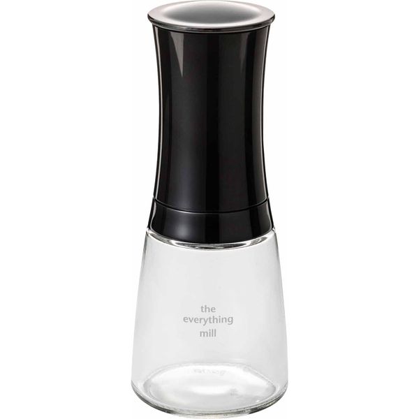 Kyocera CM-20CB-JP-AZ Mill, 5.1 fl oz (150 ml), Ceramic Salt & Pepper, Crystal Salt, Rock Salt, Pepper, Spice, Sansho Pepper, Seasoning Container, Coarseness Adjustment, Roughness Adjustment, Black