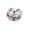 Earring Back Replacements 14 Karat Solid White Gold (1 Pair of 14KT Earring Backs)