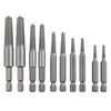 10 Pcs Screw Extractor Set, Bolt Remover Extractor Tool Kit, for Damaged Screw, Bolt, Broken Hex, Stripped, Rounded Bolts