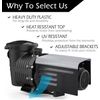 2 Pack Pool Pump Covers for outside Units - ABS Adjustable Pool Pump Motor Cover