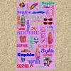 Personalized Beach Towel With Name- Vibrant Summer Decorations