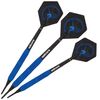 Unicorn Soft Tip Darts Set | Core Plus | Smooth Comfortable Rubberised Brass Barrels | Blue | 16 g
