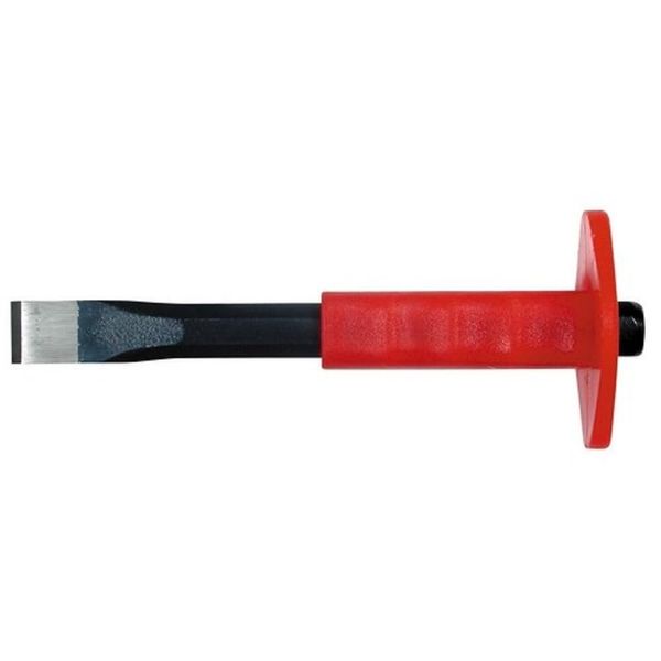 Eclipse 22-210R/07 Guarded Flat Chisel, Red, 10 x 1-Inch