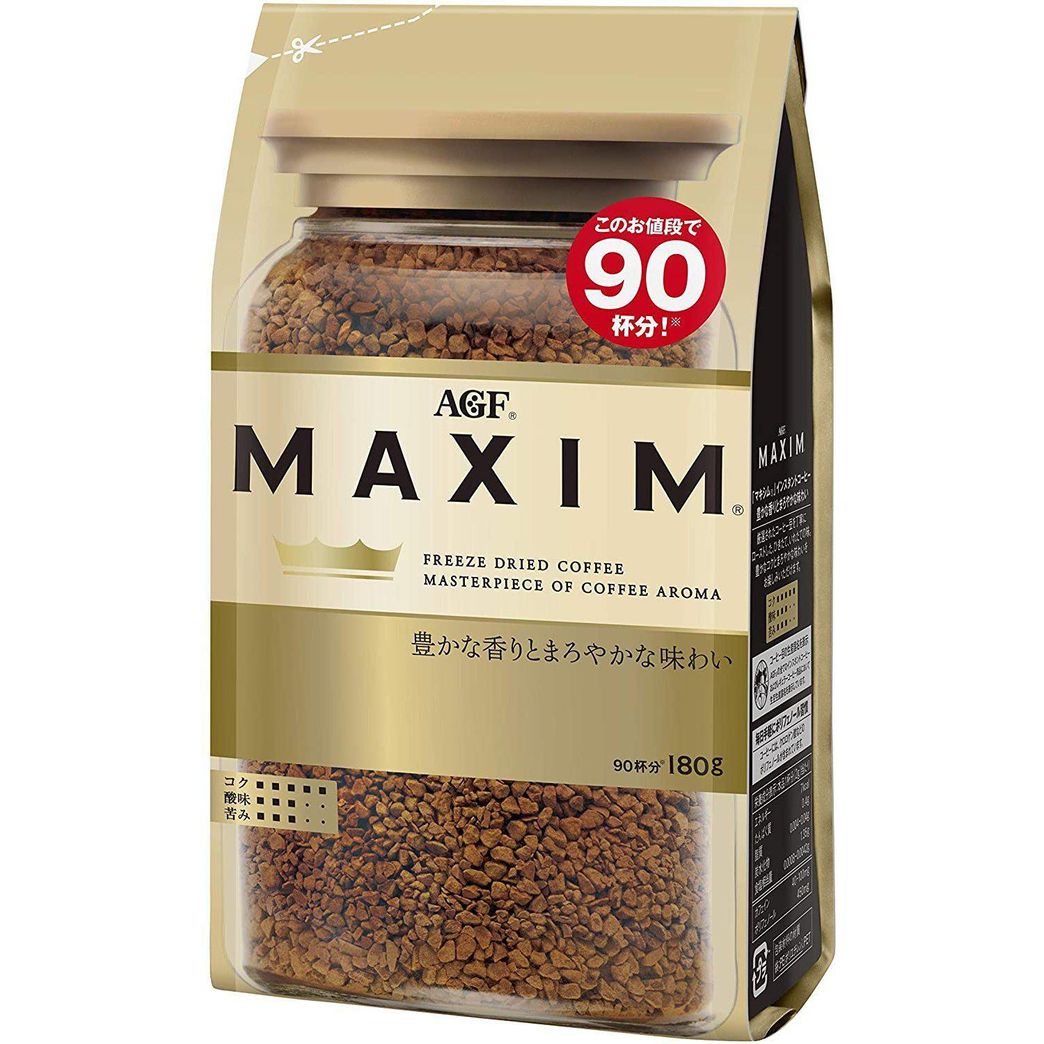 AGF Maxim Freeze Dried Instant Coffee 180g