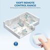 2.4 GHz Wireless Light Switch and Receiver Kit, 16A Mini Controller Relay Module with Wall Switch, Supports Ewelink app Bluetooth Control, 100 Feet RF Range
