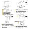 Evhome Manual Soap Dispenser Kitchen Bathroom Wall Mounted Soap Dispenser