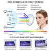 OCCI CHIARI Clear Blue Light Blocking Glasses Women, Rectangular Screen Reader, Gaming Glasses Comfort Spring Hinges (Transparent400)
