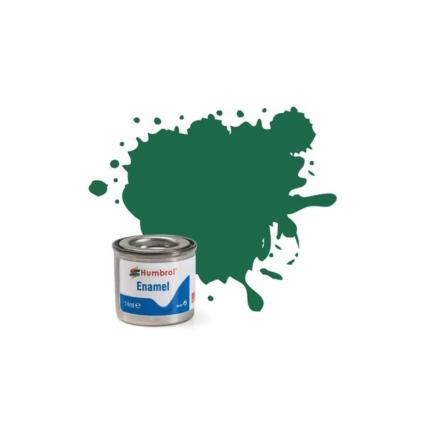 Humbrol Model Paint - AA0326 No 30 Dark Green - Matt - Tinlet No 1 (14ml), Enamel Paints for Models, Plastic, Metal, Wood, Glass, Ceramics and More, Enamel Touch Up Paint - Hobby Paint for Craft Kits