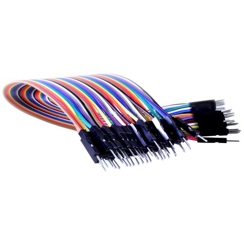 SciencePurchase 40 Pin Male to Male Dupont Jumper Wire Cable, 8" Long