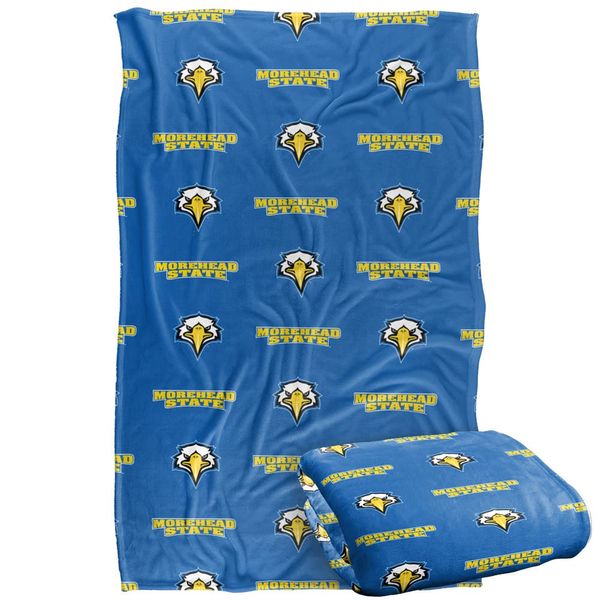 Morehead State University Blanket, 36"x58" Logo Pattern,Silky Touch Super Soft Throw Blanket 36" x 58"