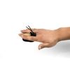 Windfulogo Cow Leather Archery Finger Tab Long Bow Hand Protector for Right Hand Black