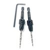 FTG USA Adjustable Wood Countersink Drill Bit Set #4#6 Tapered Drill Bits for Woodwork with Storage Container