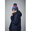 Beechfield B486 Corkscrew Pom Beanie, Chilli Blues, S-XL