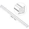 sourcing map Acrylic Square Rod,Clear,8mmx8mmx250mm Solid Plastic PMMA Bar Stick 2pcs